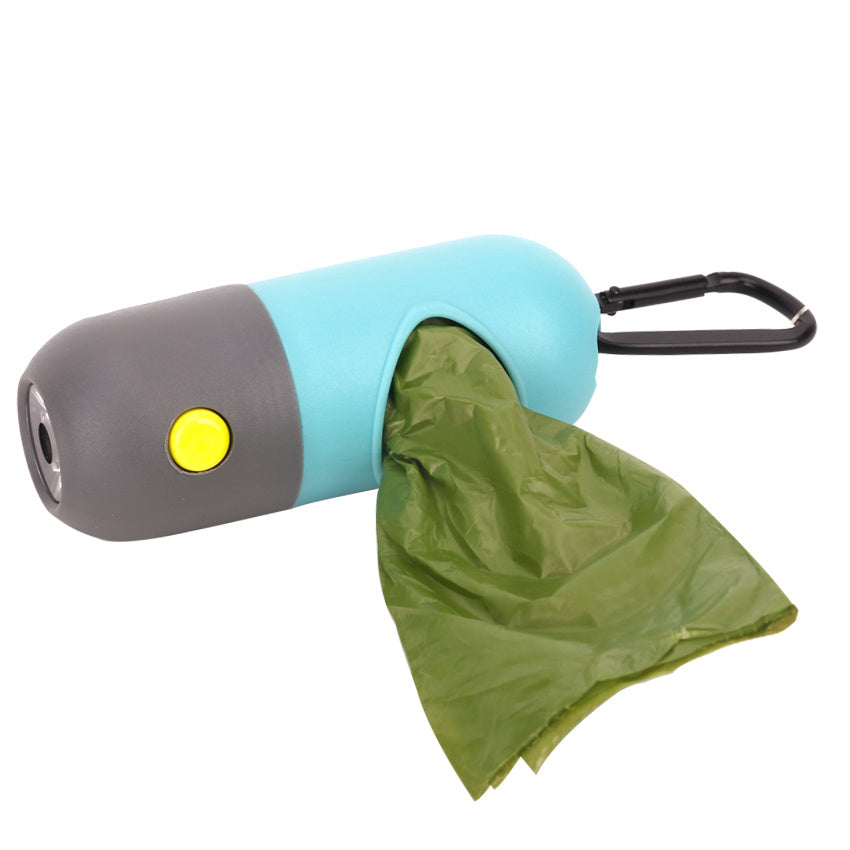 LED Pet Waste Bag Dispenser With Light