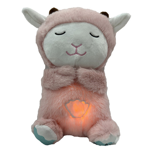 New Breathing Lamb Baby Sleeping Plush Toy